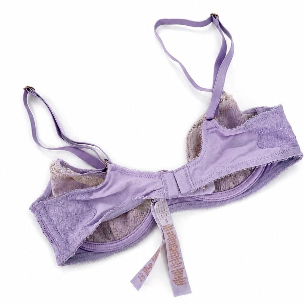 Savage X Fenty Lavender Lace Underwire Bra Women’s Size 32B - Picture 2 of 3